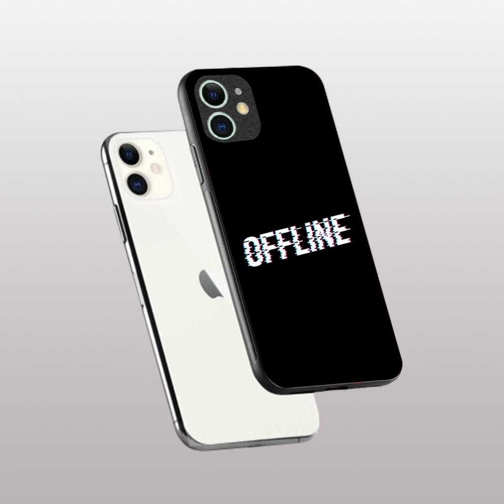 Offline pattern phone case for iphone 12 |Glass case
