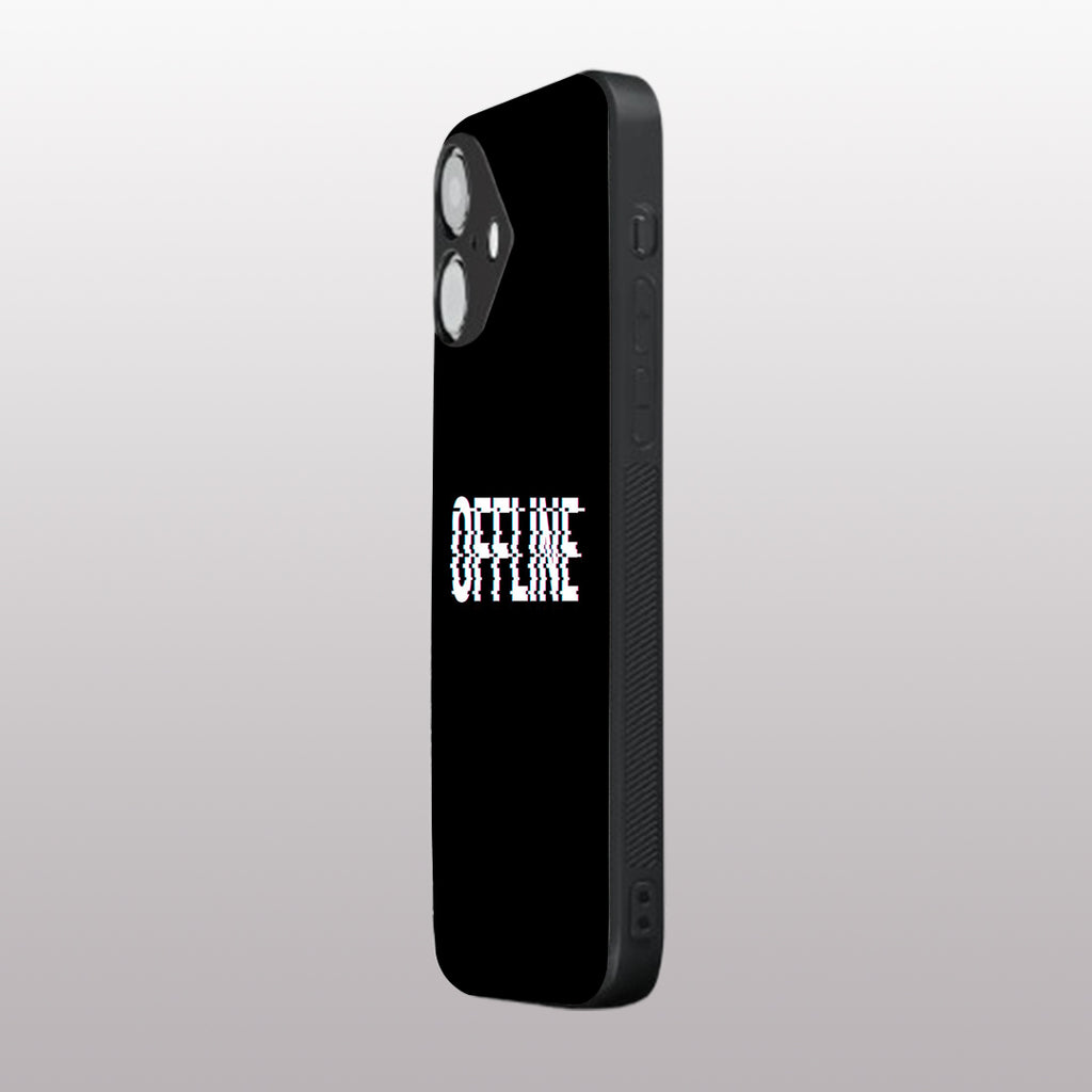 Offline pattern phone case for iphone 16 plus | Glass case