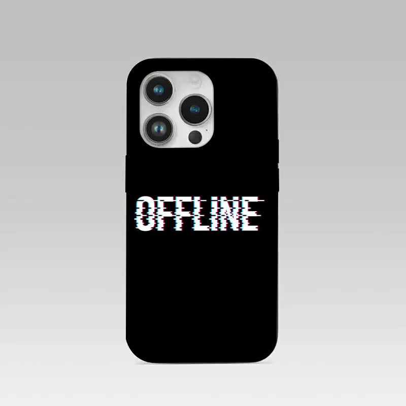 Offline pattern phone case for iphone 16 pro | Glass case