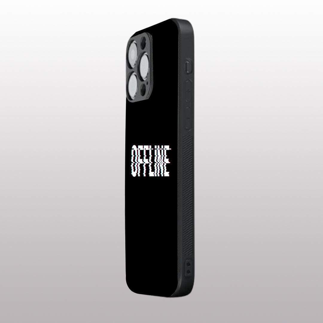 Offline pattern phone  case for iphone 15 pro | Glass case