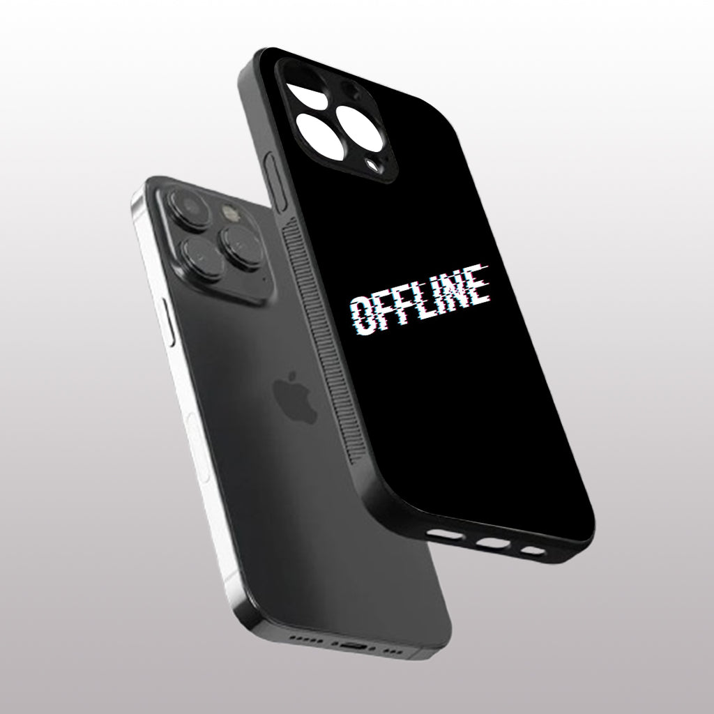 Offline pattern phone case for iphone 15 pro max | Glass case