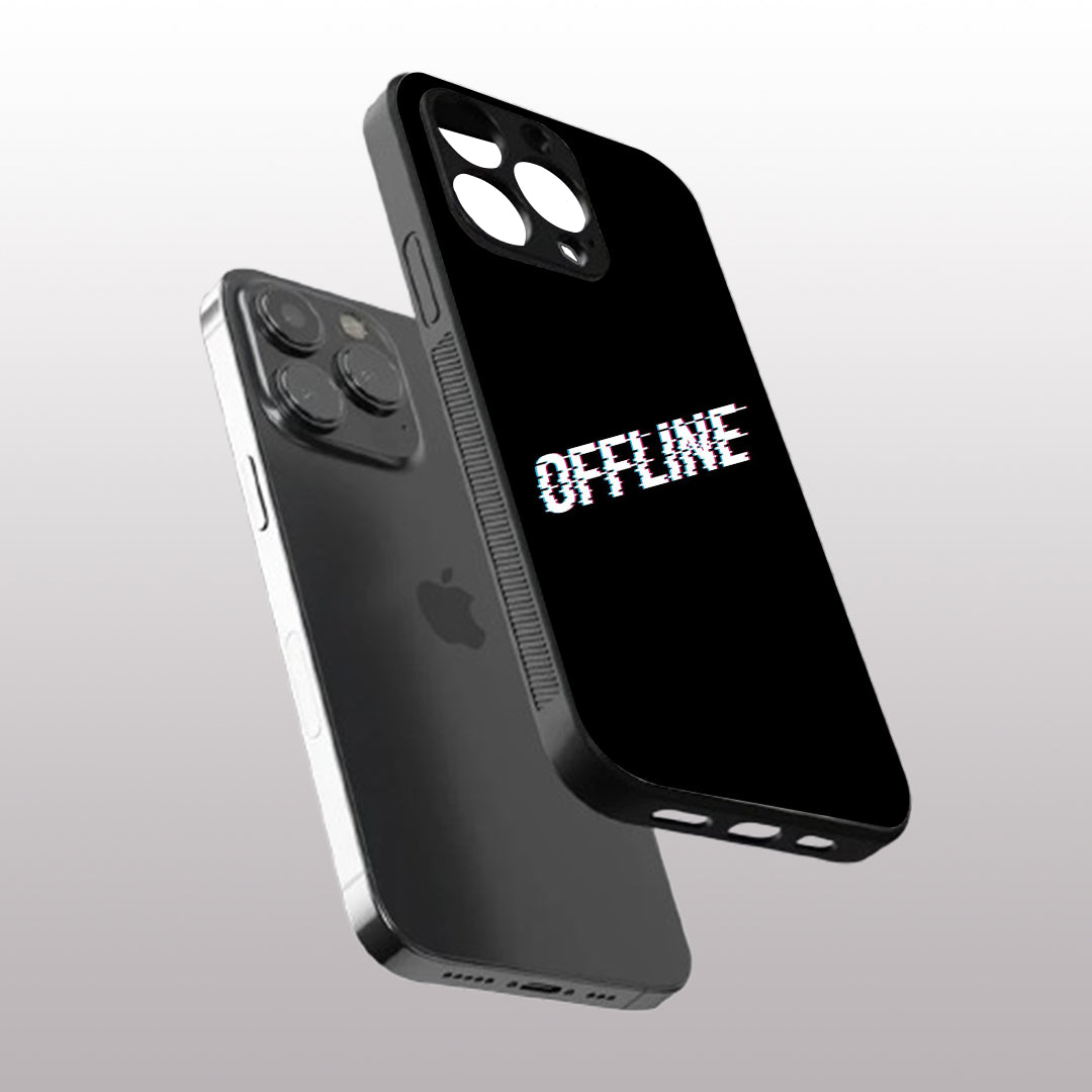 Offline pattern phone case for iphone 15 pro max | Glass case