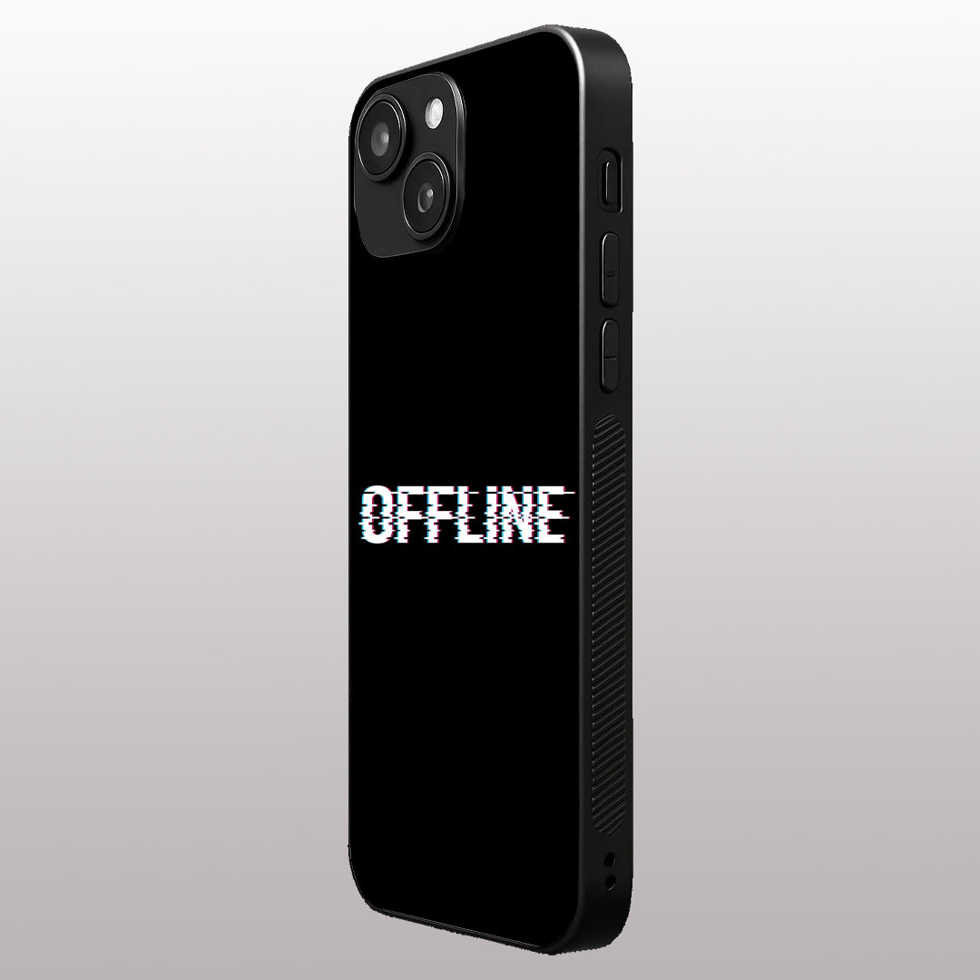 Offline pattern phone case for iphone 15 | Glass case