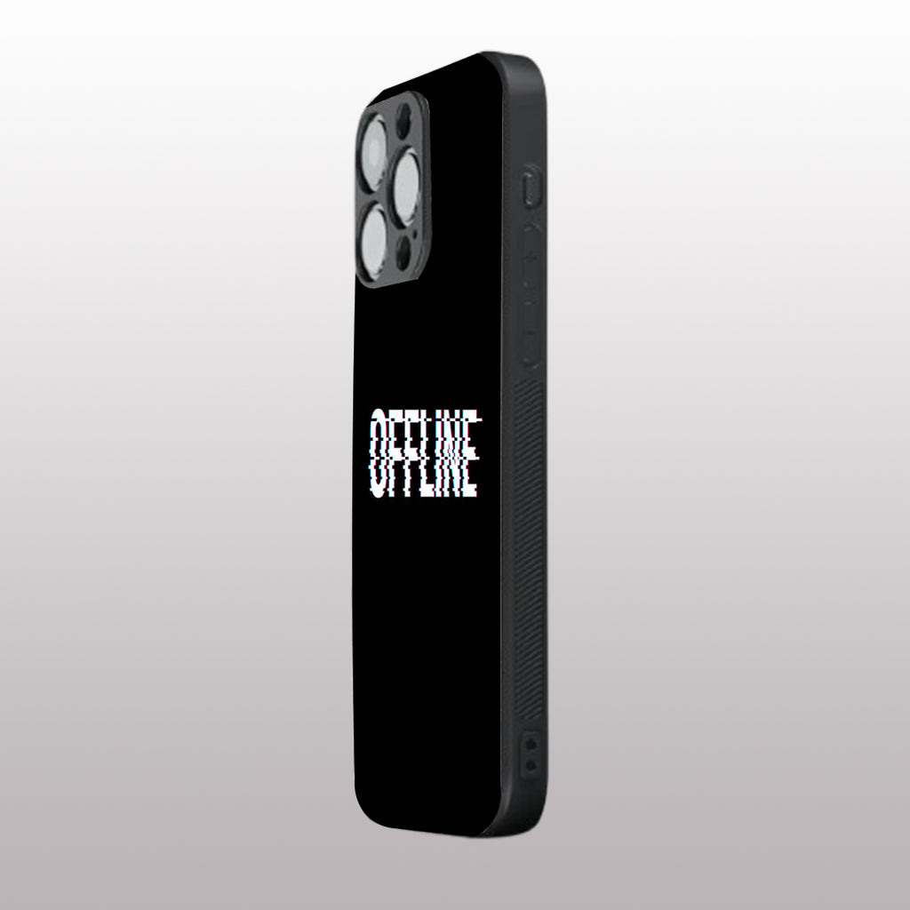 Offline pattern phone case for iphone 15 pro max | Glass case