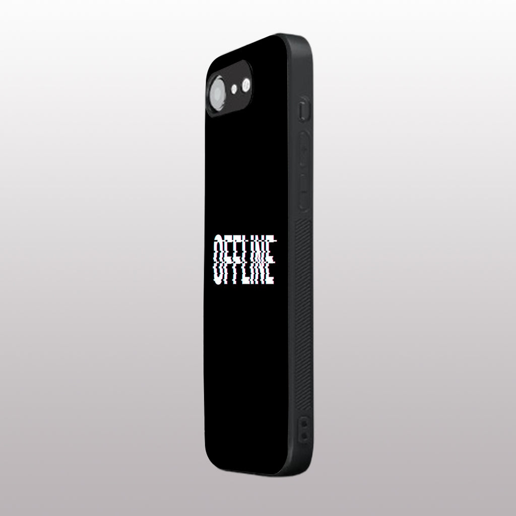 Offline pattern phone case for iphone 16E | Glass case