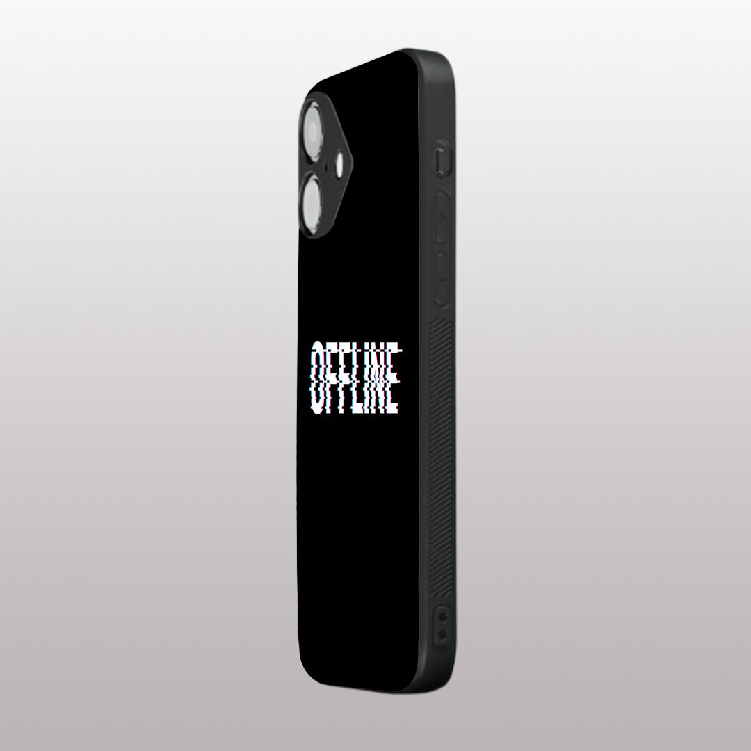 Offline pattern phone case for iphone 16 | Glass case