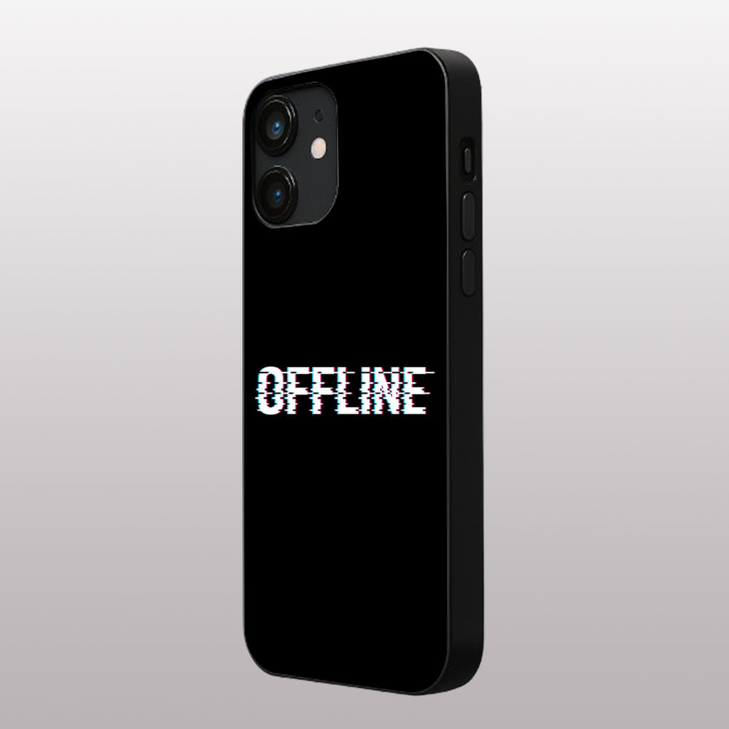 Offline pattern phone case for iphone 12 |Glass case