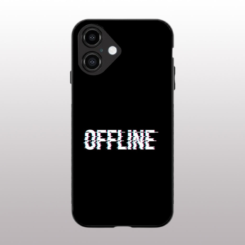 Offline pattern phone case for iphone 16 plus | Glass case
