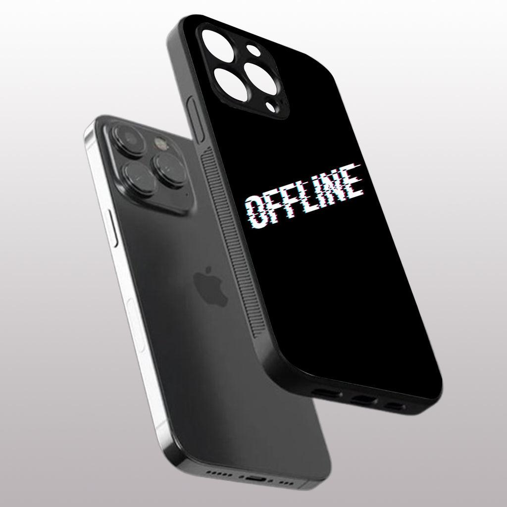 Offline pattern phone case for iphone 16 pro | Glass case