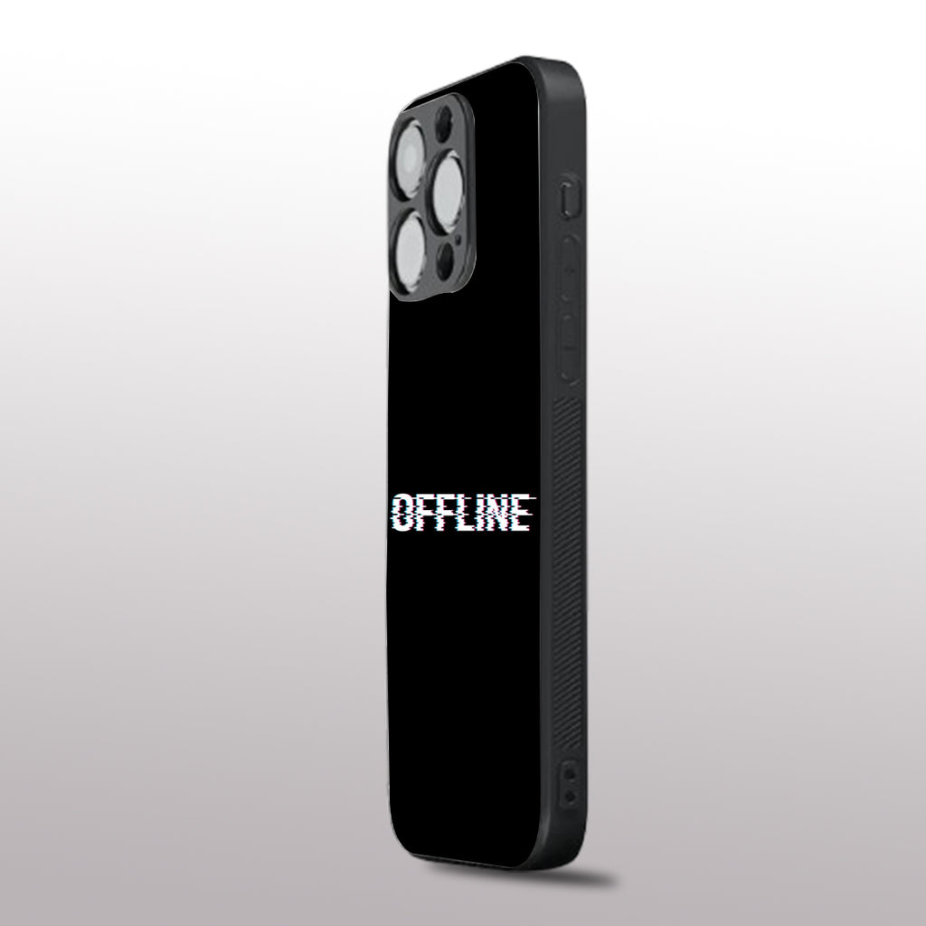 Offline pattern phone case for iphone 16 pro | Glass case