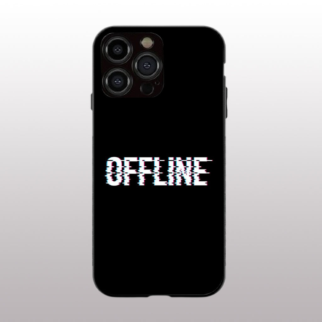 Offline pattern phone case for iphone 14 pro max | Glass case