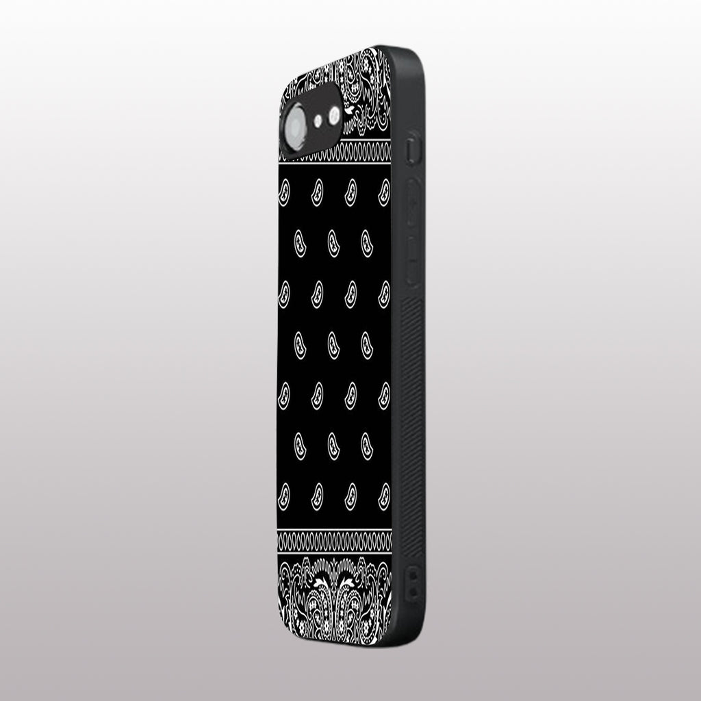 Paisley Black pattern phone case for iphone 16E | Glass case