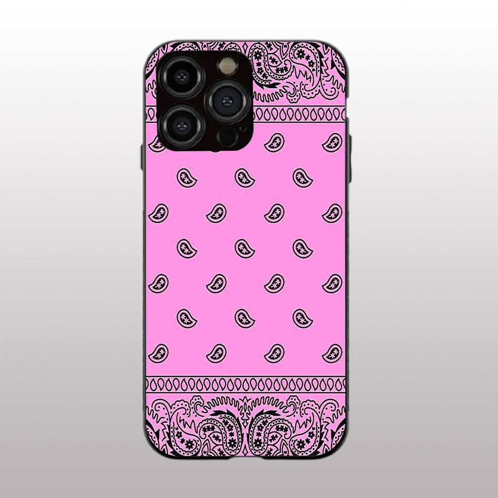 Paisley Purple pattern phone case for iphone 14 pro max | Glass case