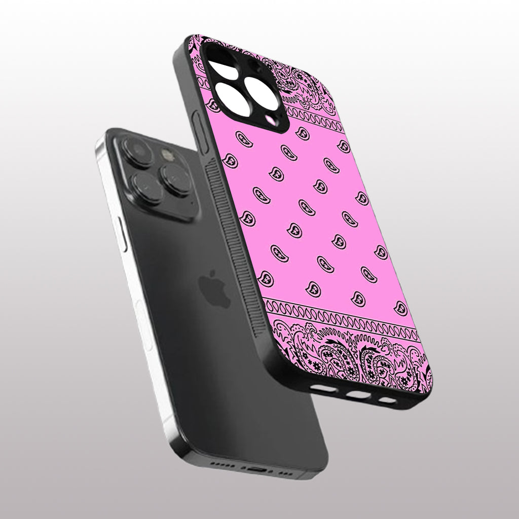 Paisley Purple pattern phone case for iphone 15 pro max | Glass case