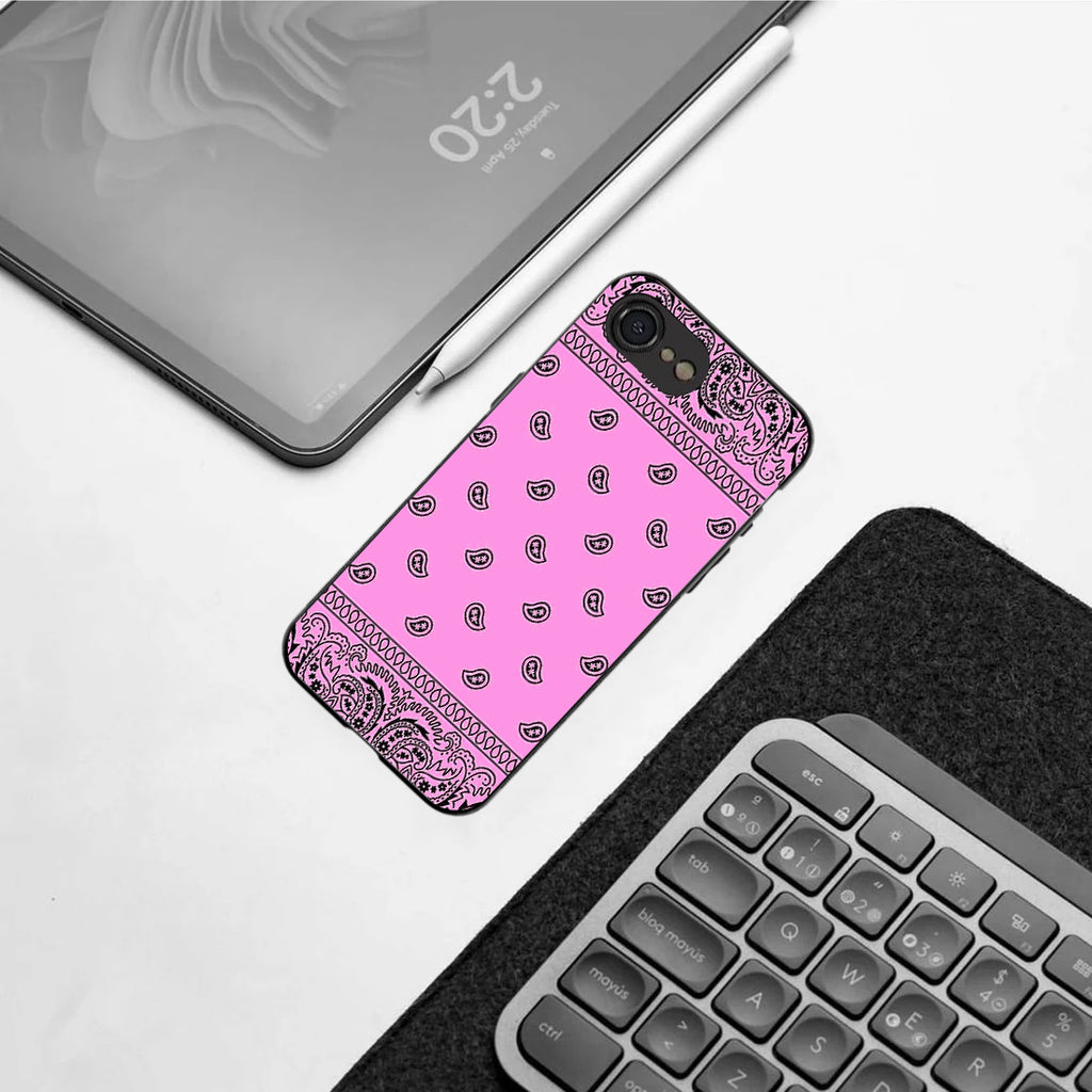 Paisley Purple pattern phone case for iphone  16E | Glass case
