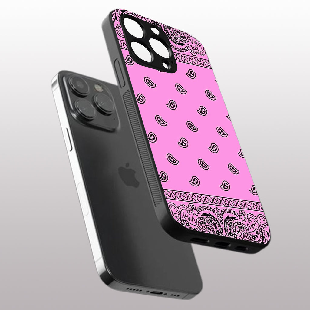 Paisley Purple pattern phone case for iphone 16 pro |Glass case