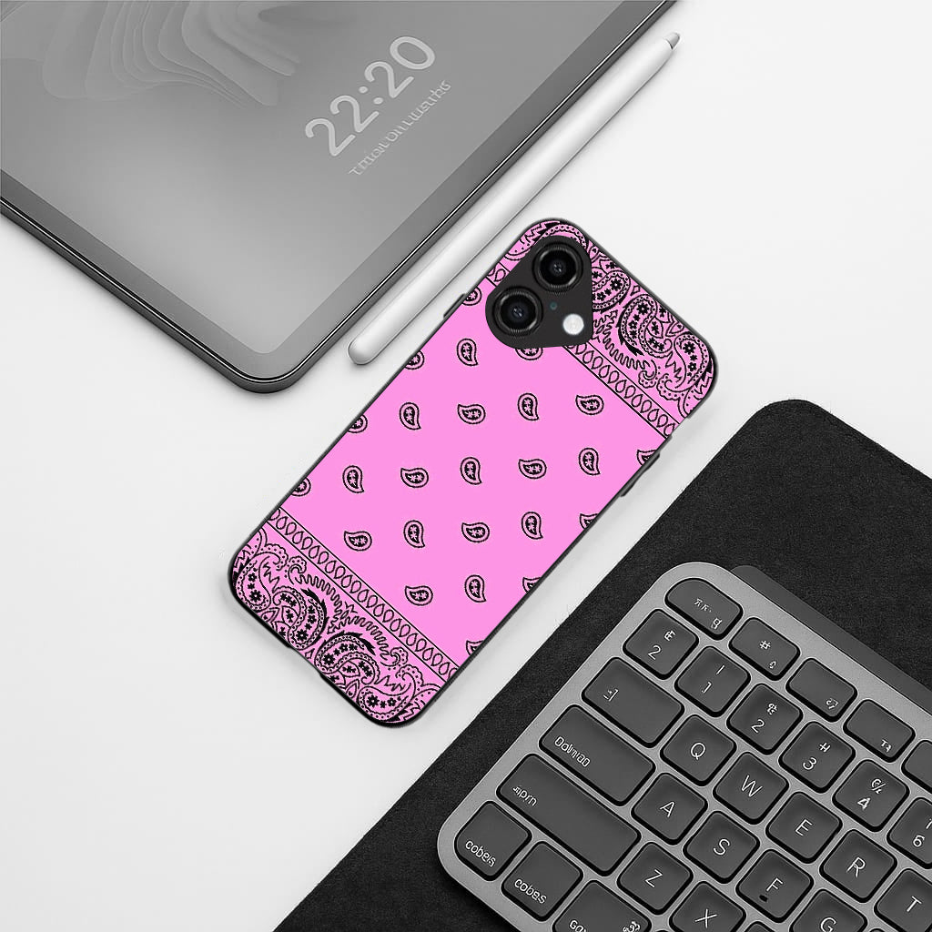 Paisley Purple pattern phone case for iphone 16 plus | Glass case