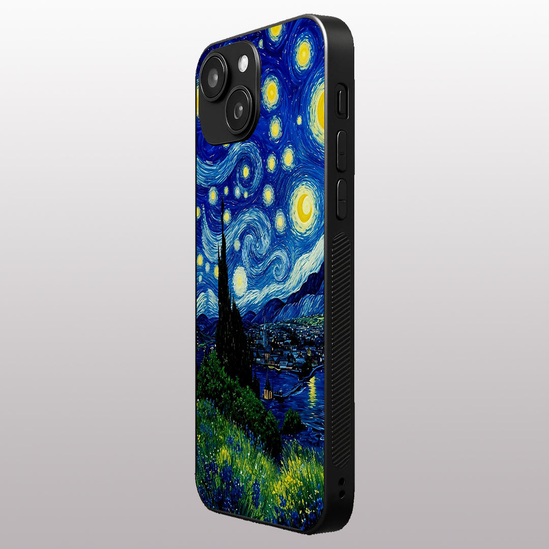 Stary Night pattern phone case for iphone 13 | Glass case