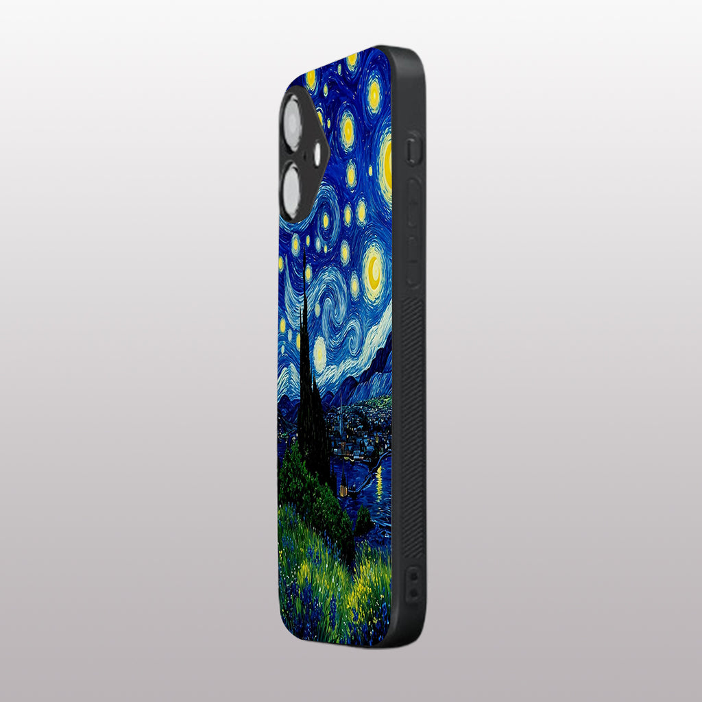 Stary Night pattern phone  case for iphone 16 | Glass case