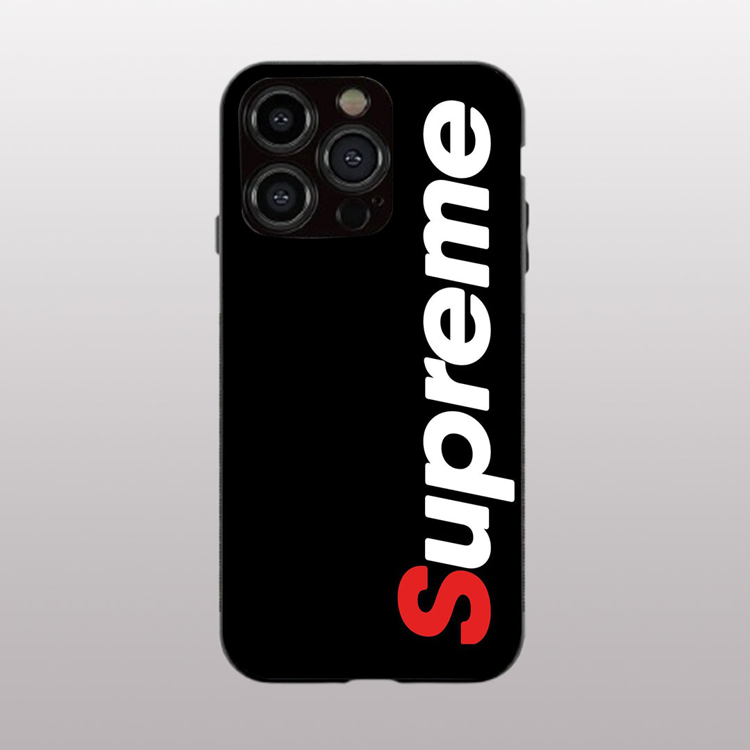 Supreme pattern phone case for iphone 12 pro |Glass case