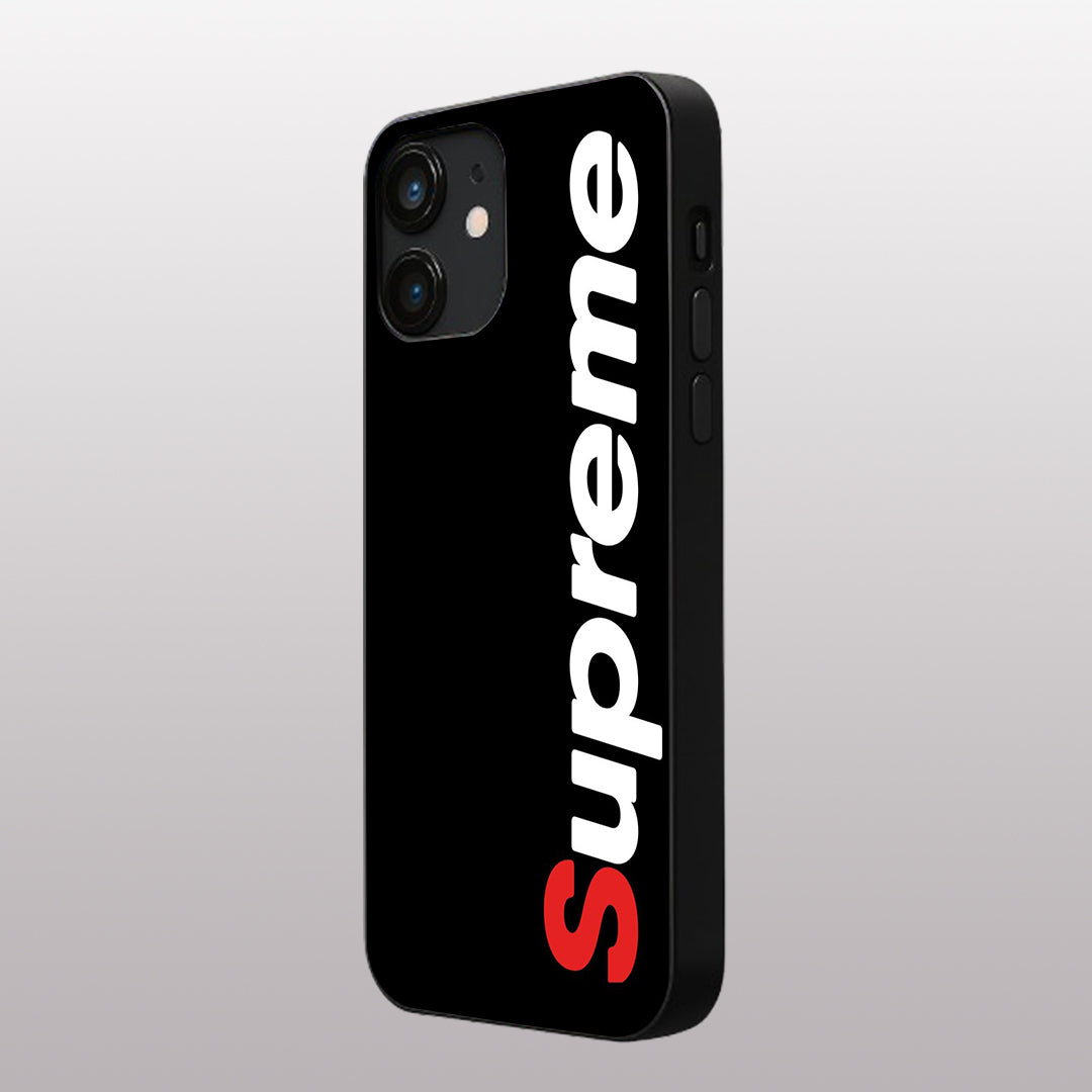 Supreme pattern phone case for iphone 12 |Glass case