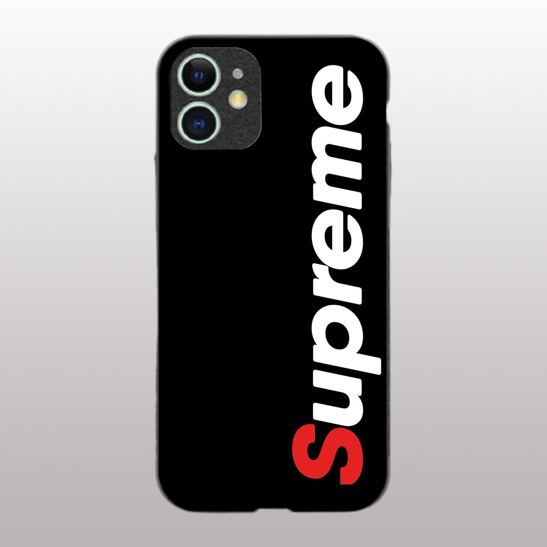 Supreme pattern phone case for iphone 12 mini |Glass case