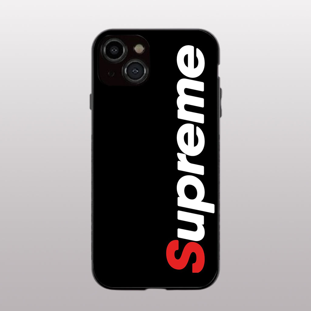 Supreme pattern phone case for iphone 13 mini |Glass case