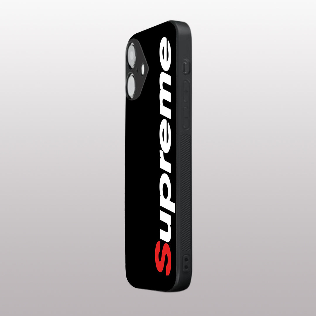 Supreme pattern phone case for iphone 16 | Glass case
