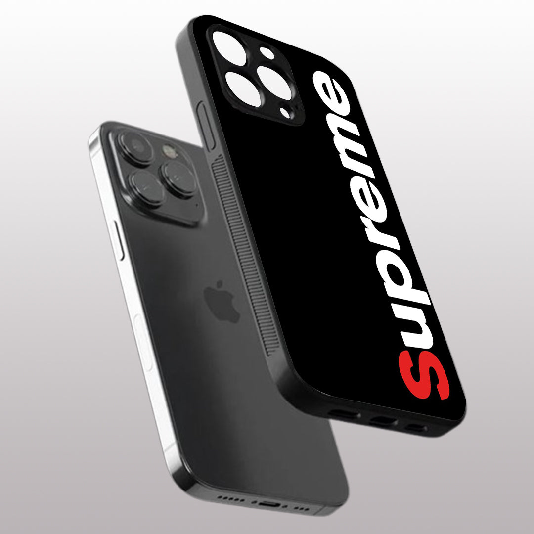 Supreme pattern phone case for iphone 11 pro | Glass case