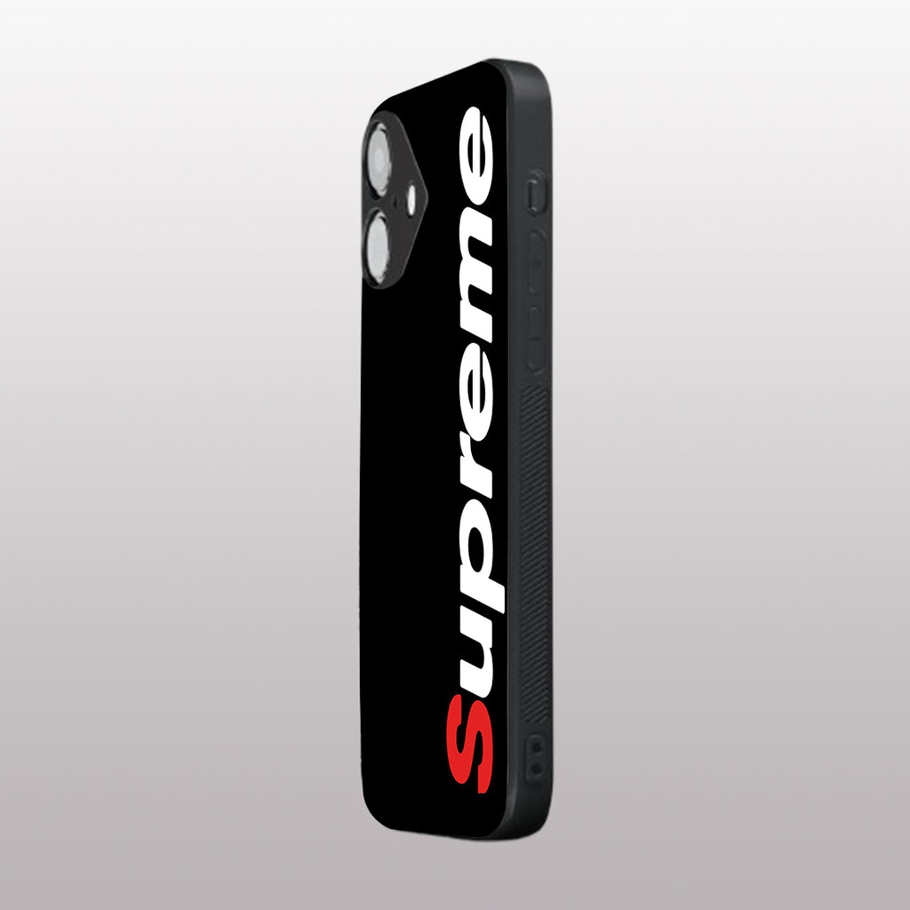 Supreme pattern phone case for iphone 16 plus | Glass case