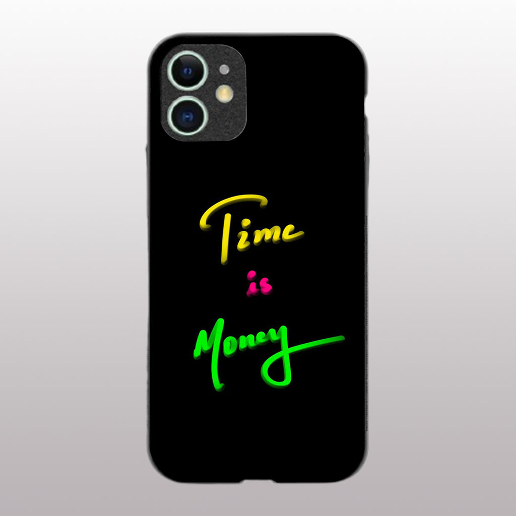 Time is Money pattern phone case for iphone 11 | Glass case