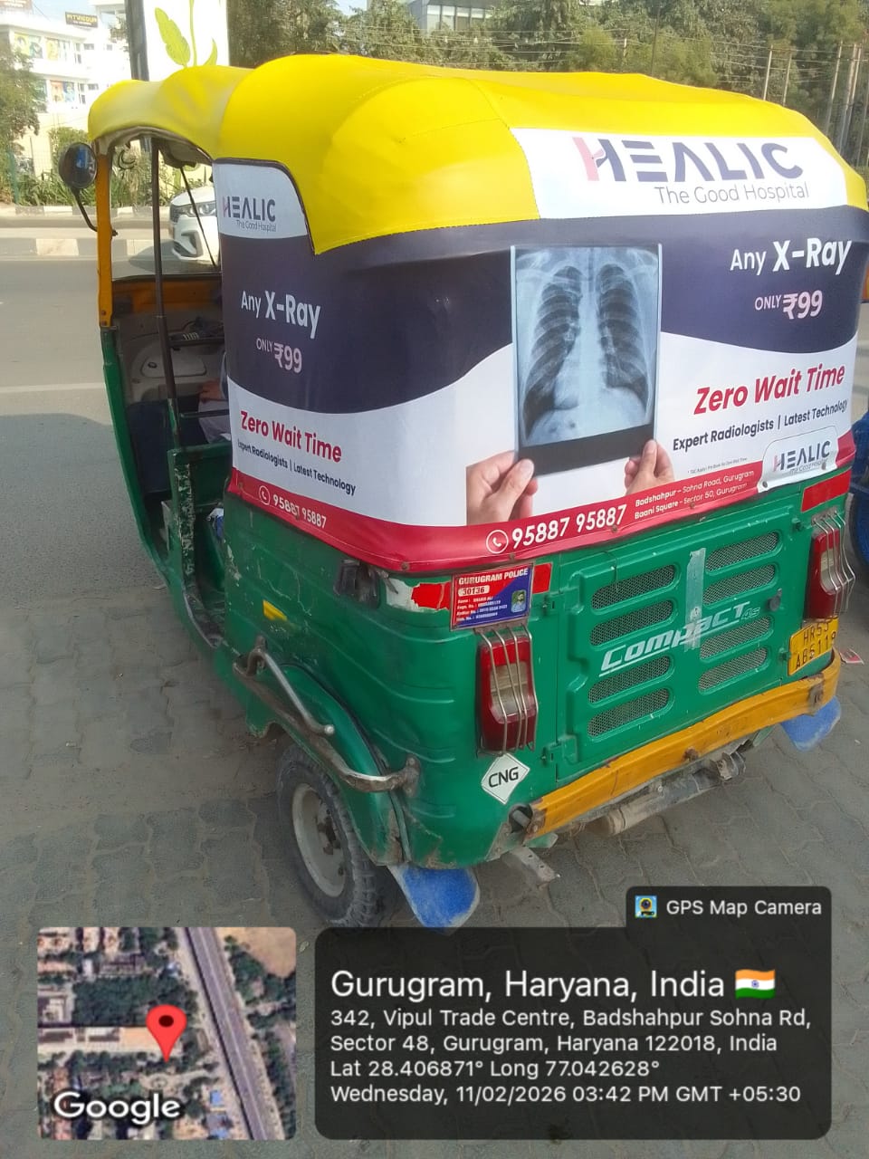 Auto Rickshaw Hood Cover Printing & Stitching Service (27×97 Inch) | Raxin 50–60 GSM | MOQ 100 Pcs | PAN India