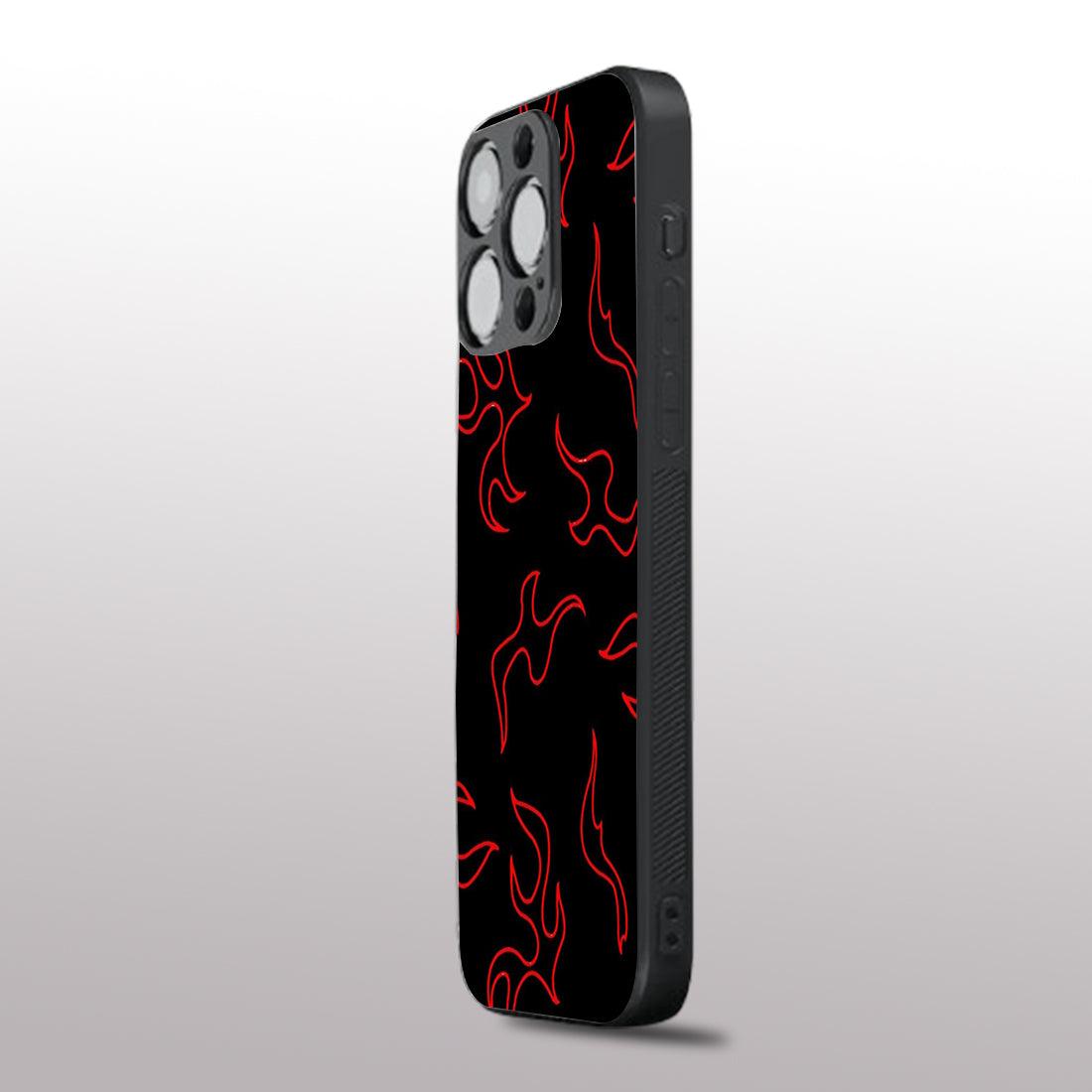 Y2k Lil Flames pattern phone case for iphone 12 pro max |Glass case