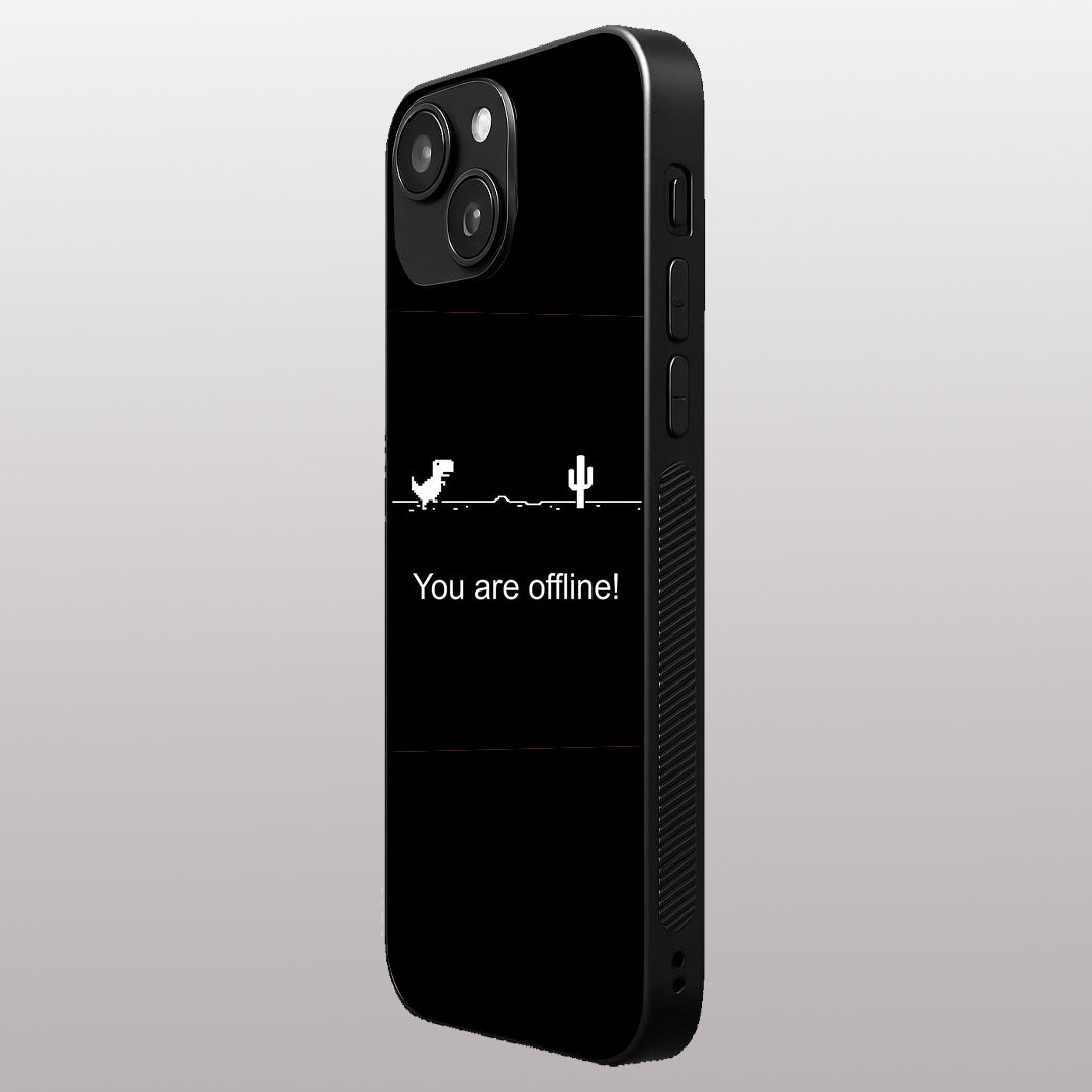 You Are Offline pattern phone case for iphone 14 | Glass case