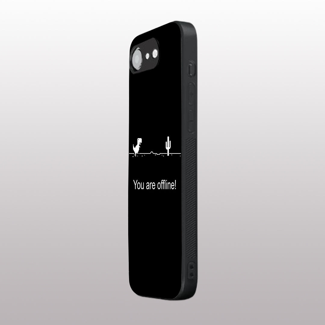 You Are Offline pattern phone case for iphone 16E | Glass case