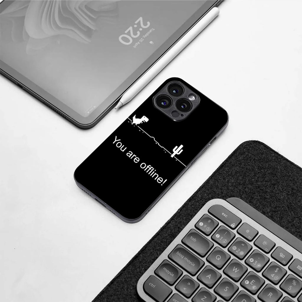 You Are Offline pattern phone case for iphone 11 pro max |Glass case