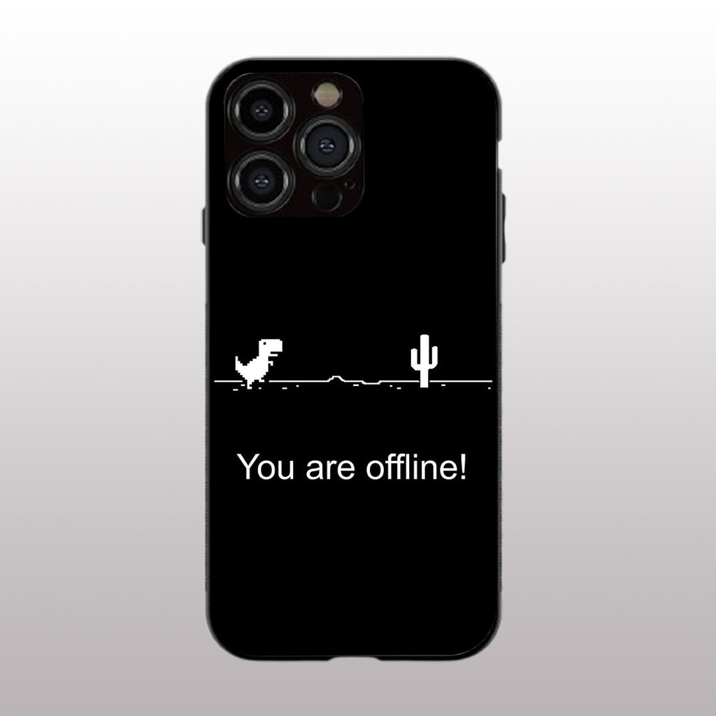 You Are Offline pattern phone case for iphone 13 pro max | Glass case