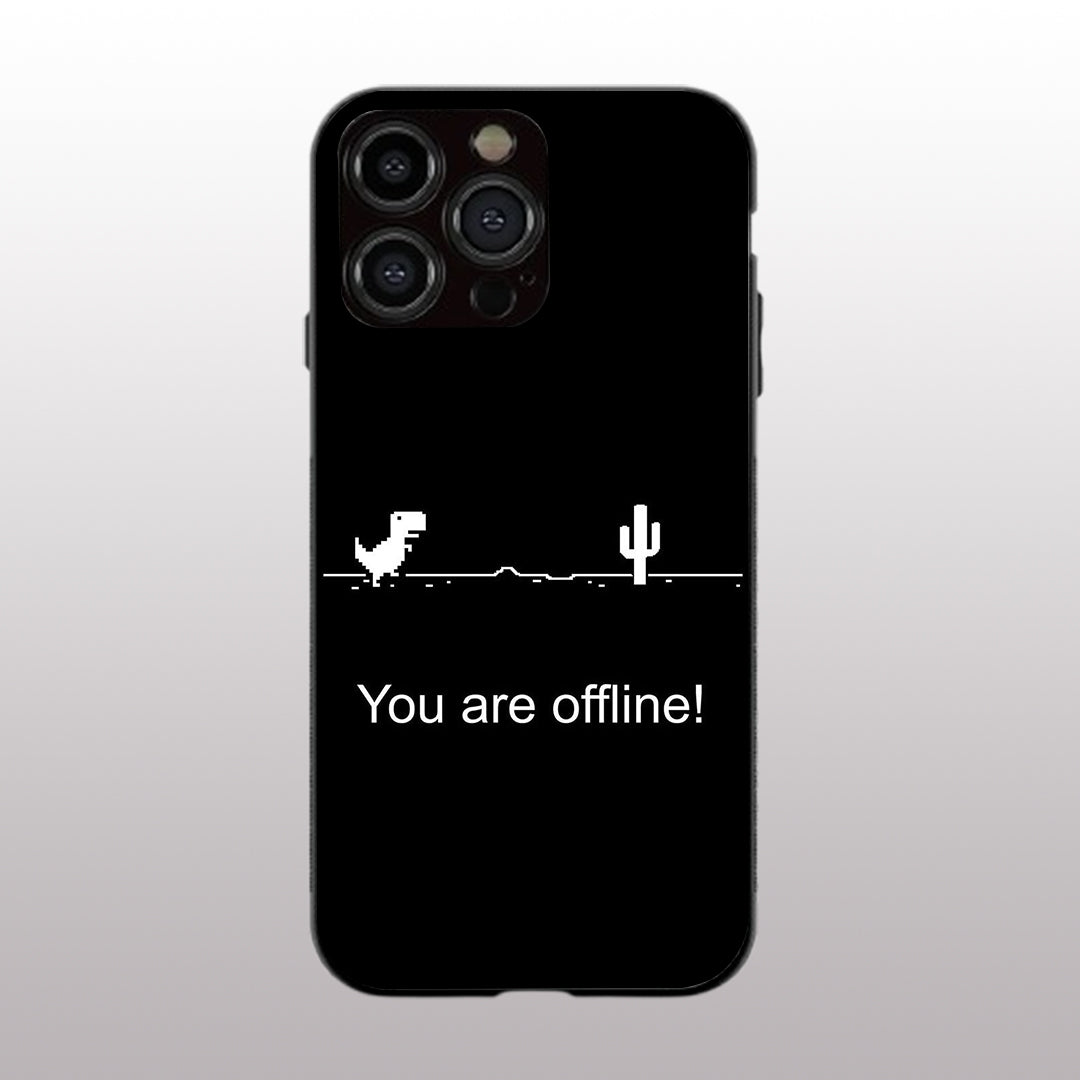You Are Offline pattern phone case for iphone 13 pro max | Glass case