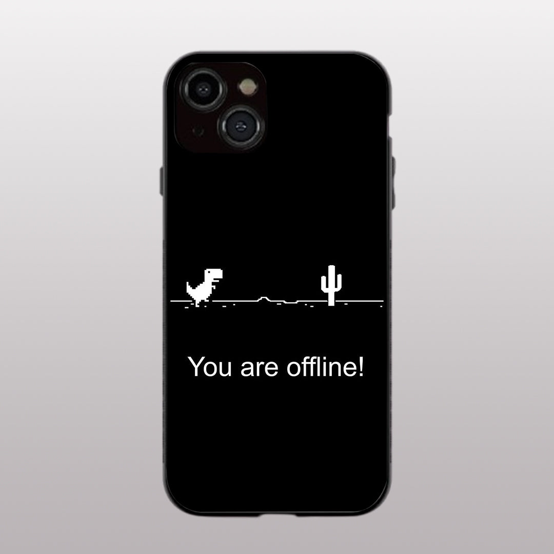 You Are Offline pattern phone case for iphone 13 | Glass case
