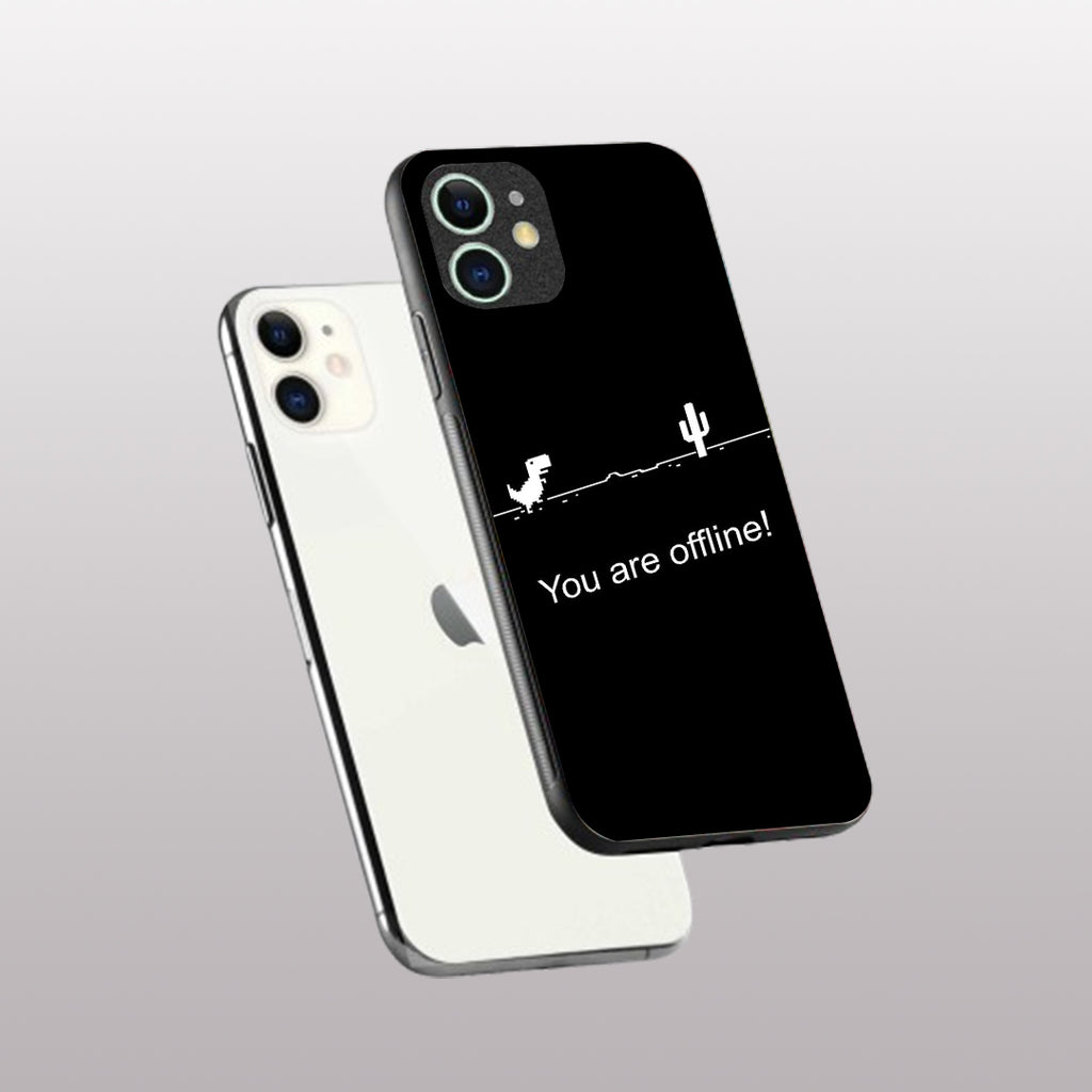 You Are Offline pattern phone case for iphone 12 mini | Glass case
