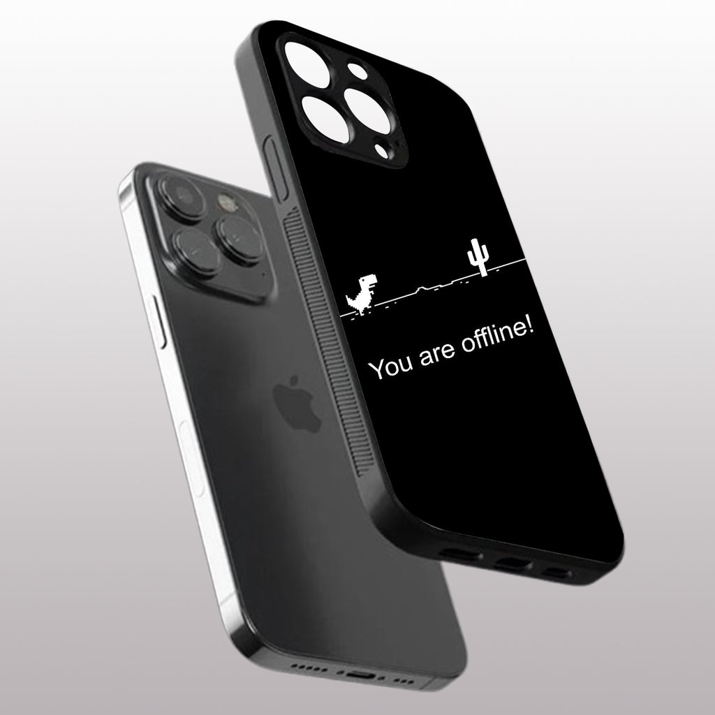 You Are Offline pattern phone case for iphone 12 pro |Glass case