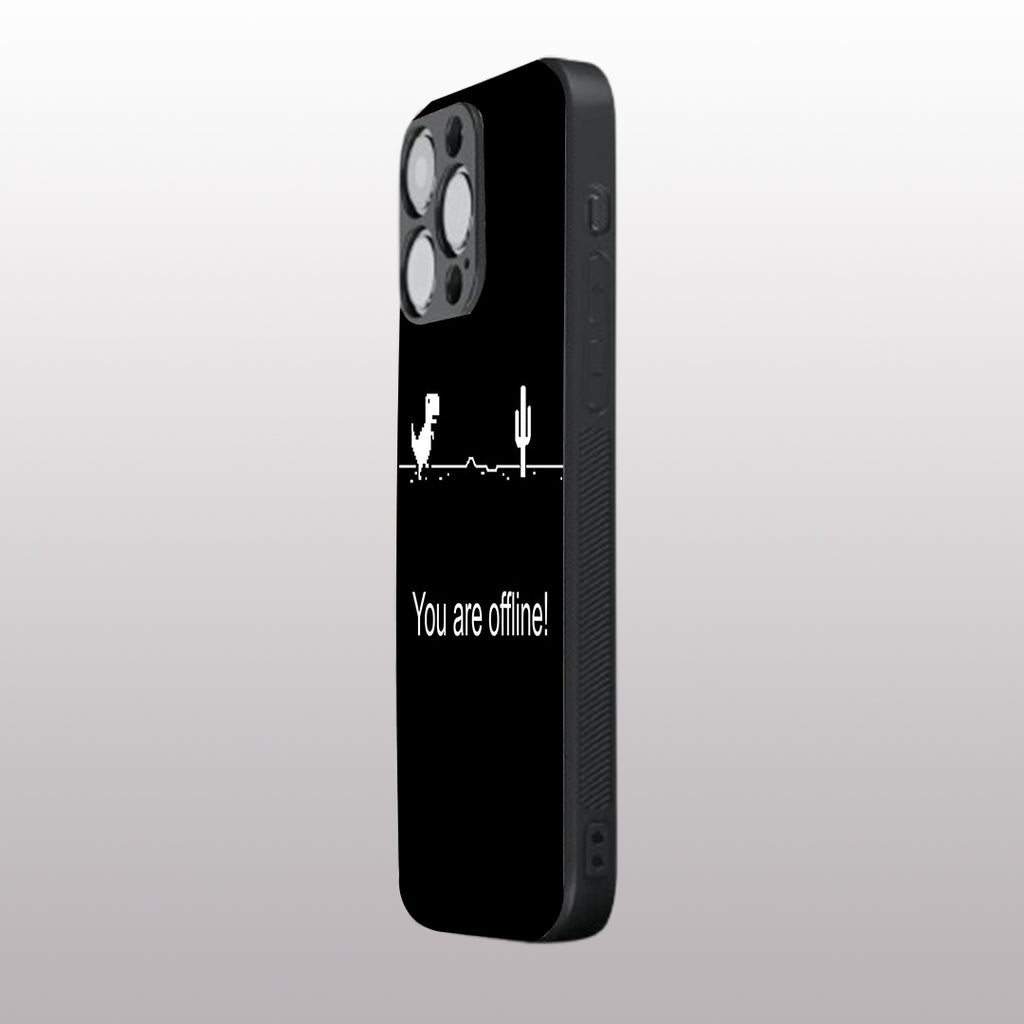 You Are Offline pattern phone case for iphone 14 pro max | Glass case