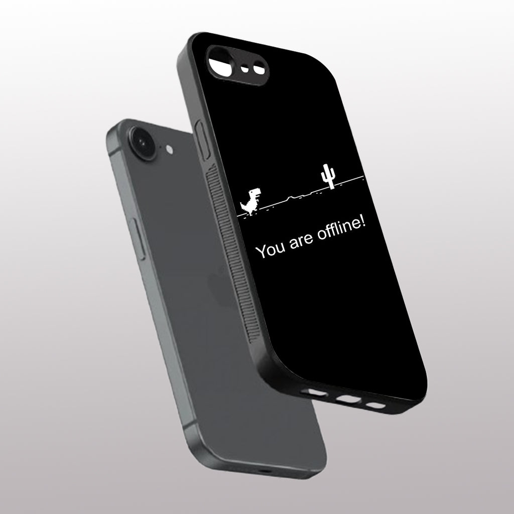 You Are Offline pattern phone case for iphone 16E | Glass case
