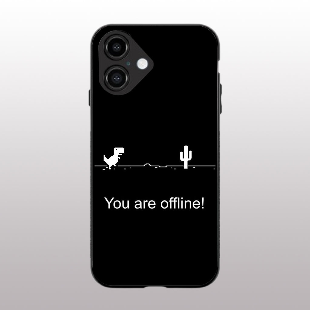 You Are Offline pattern phone case for iphone 16 |Glass case