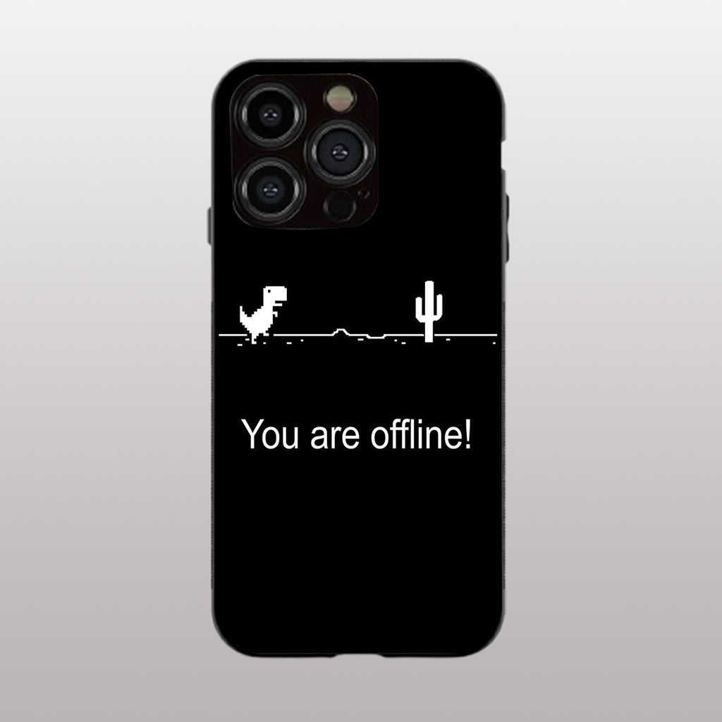 You Are Offline pattern phone case for iphone 12 pro |Glass case