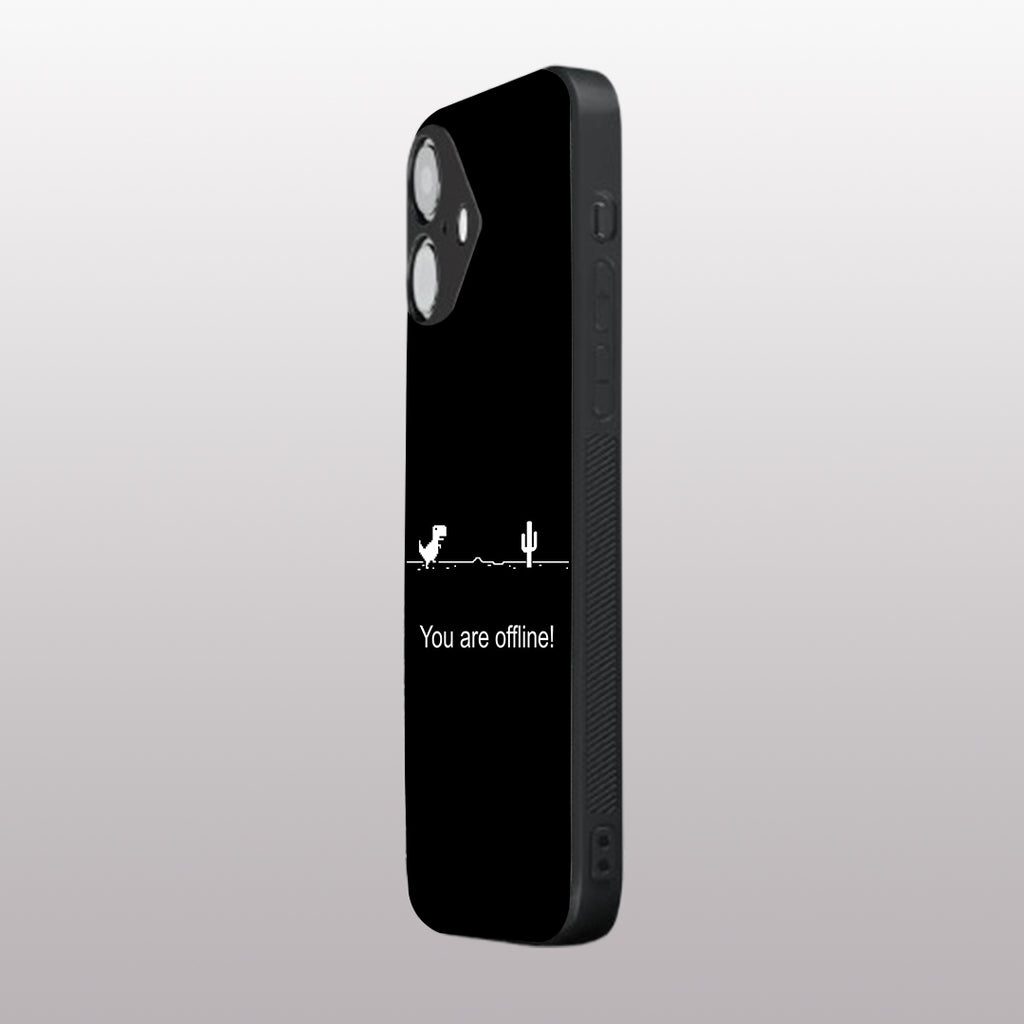 You Are Offline pattern phone case for iphone  16 plus | Glass case