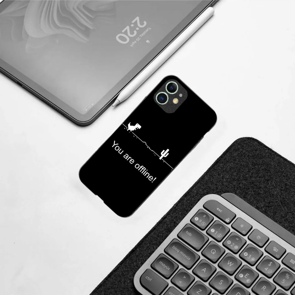 You Are Offline pattern phone case for iphone 12 mini | Glass case