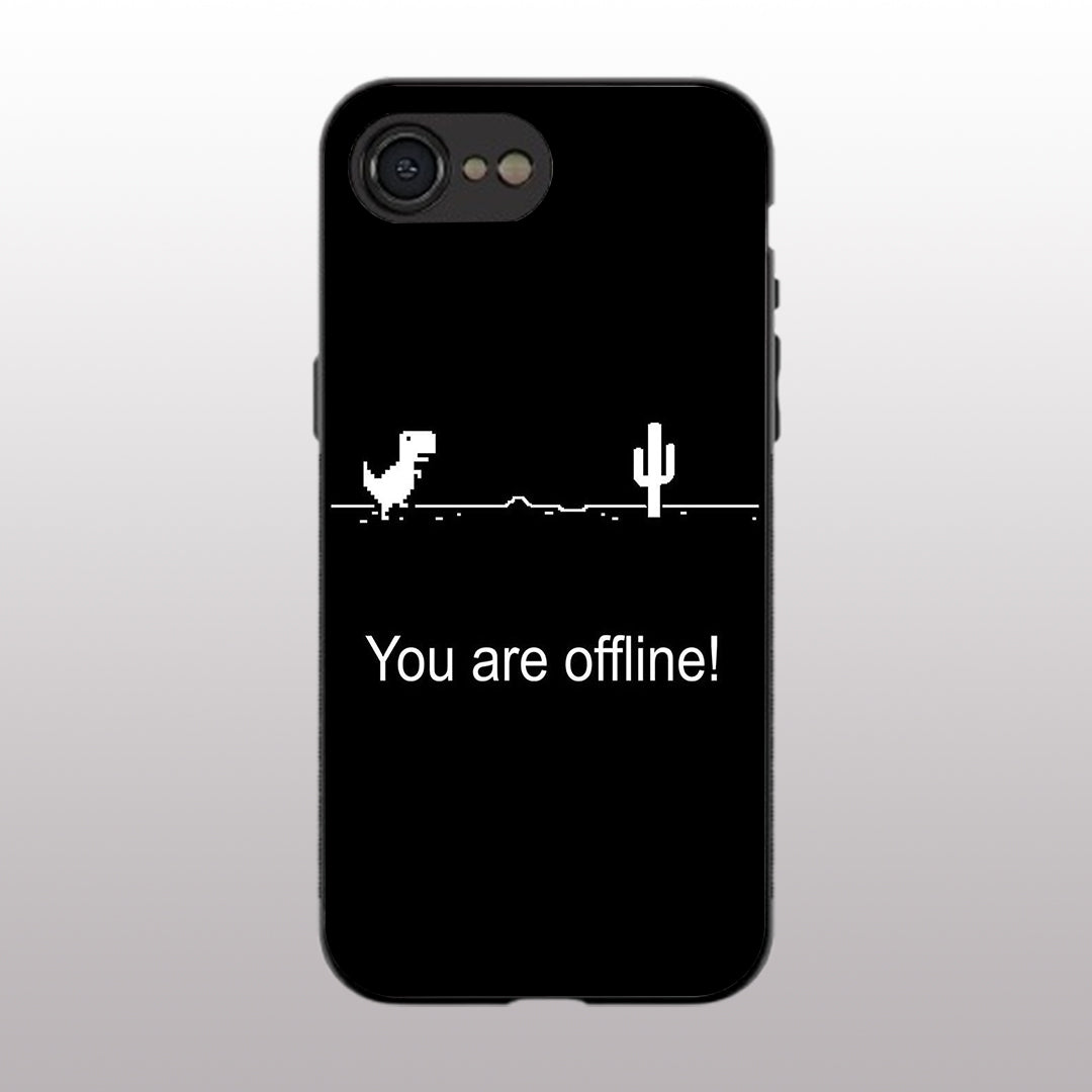 You Are Offline pattern phone case for iphone 16E | Glass case