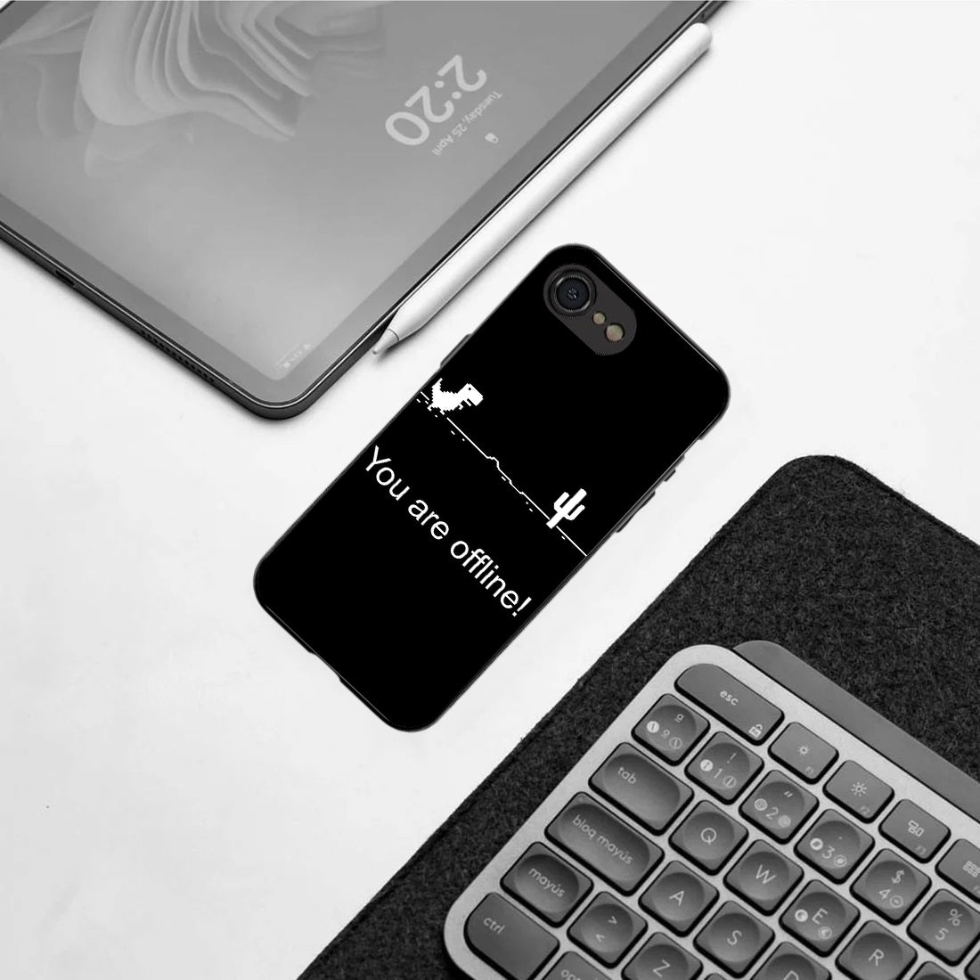 You Are Offline pattern phone case for iphone 16E | Glass case